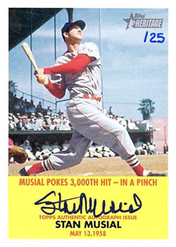 2007 Topps Heritage - Flashbacks Autographs #SM Stan Musial Front